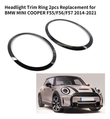 Anillo Embellecedor Faro, 2 Piezas, Bmw Mini Cooper F55/f56/