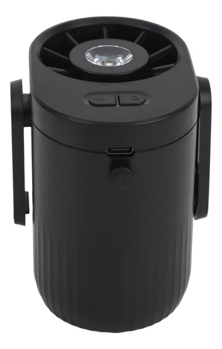 Ventilador Con Clip De Cintura Recargable Negro Negro Profes