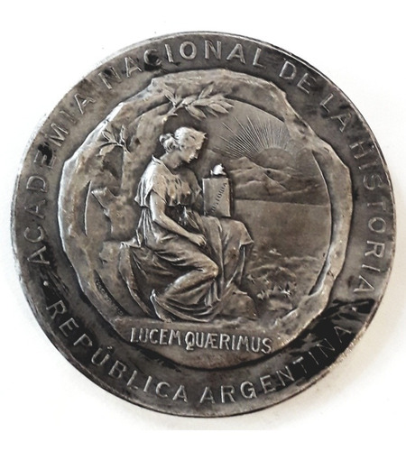 Medalla Academia Nacional De La Historia Juan Alvarez 1954