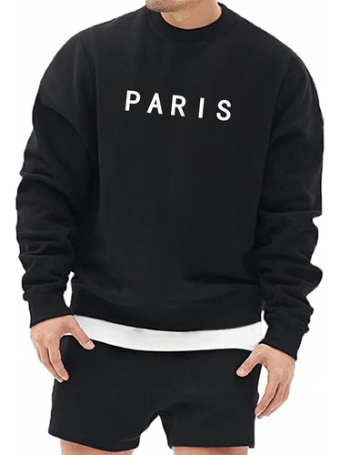 Sudadera Paris  Con Estampado Sweater Sueter