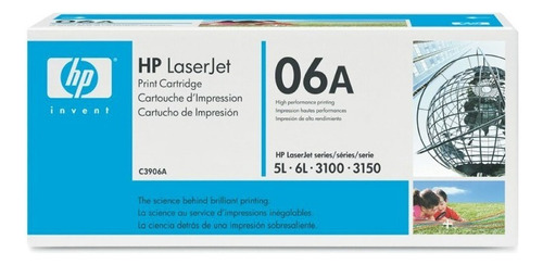 Tóner Hp Hp 06a Color Negro