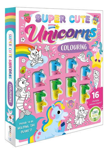 Super Cute Unicorns Colouring, De Igloo Books. Editorial Base En Inglés