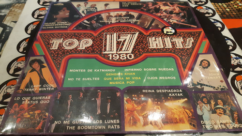 17 Top Hits 1980 Kiss Gaynor Lp Vinilo Argentina Muy Bueno 