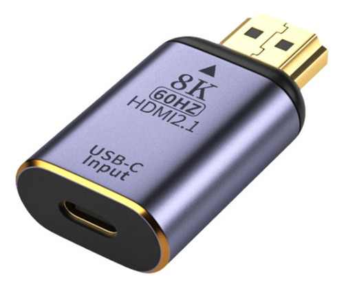 Convertidor Tipo C Hembra A Hdmi Macho 8k, Estilo: 8k-002
