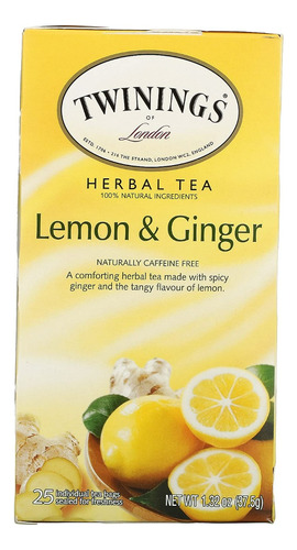 Te Twinings Ingles Limon Y Jengibre Descafeinado Bags Import