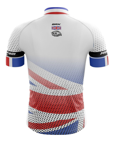 Imagem 2 de 3 de Camisa Ciclismo Brk Inglaterra Branca Com Fpu 50+