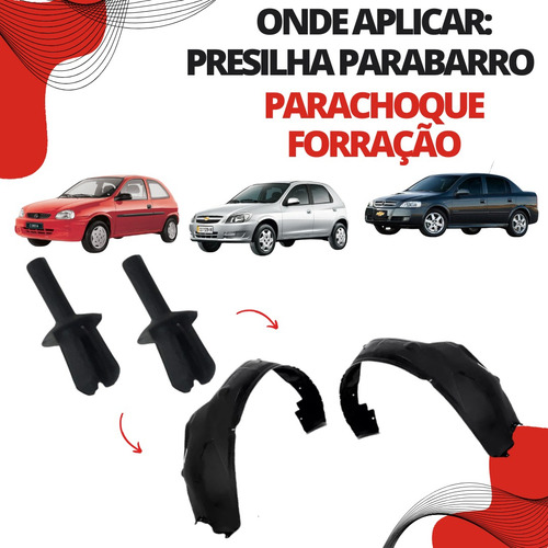 Kit 25 Presilhas Grampo Parabarro Meriva Montana Omega Corsa