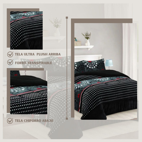 Cobertor Plush Suave Algodón 2 Plazas Invierno Chiporro