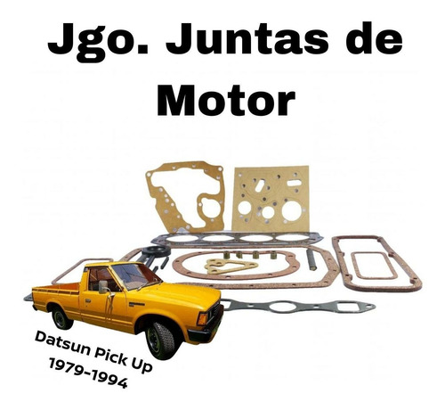Juntas Y Empaques De Motor Datsun Pick Up 1986 Super Seal