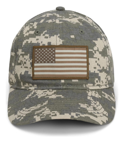 Sombrero De Camuflaje Con La Bandera Americana De La Serie P