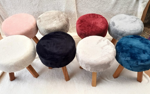Imagem 3 de 3 de Puff Banqueta Para Sala Pé Palito Várias Cores 45 Cm Altura