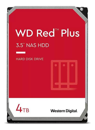 Hd 4 Tb Red Plus 3,5pol 5400rpm Sata3 256mb Western Digital