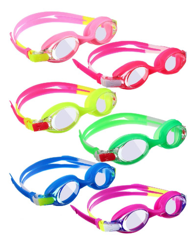 Flutesan 6 Pares De Gafas De Natación Para Niños 4-9 Gafas D