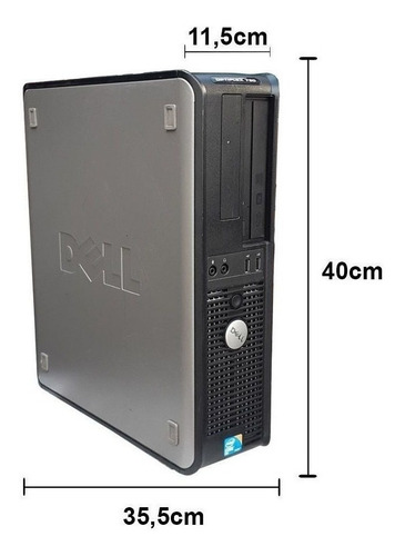 Imagem 7 de 10 de Cpu Dell 380 Optiplex Core 2 Duo 4gb 160gb Wifi + Monitor 17
