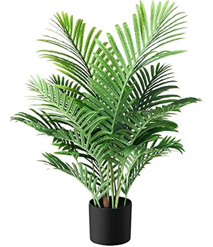 Fopamtri Fake Majesty Palm Plant 3 Pies Artificial Majestic 