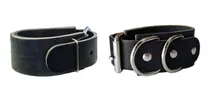 Comprar Par (2) Tobilleras Para Polea De Cuero Para Gimnasio Crossfit Reforzadas Con Gancho Doble Somos Fabricantes Servicegym