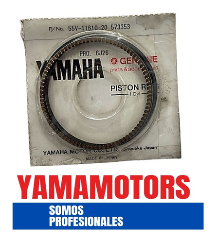 Anillos Yamaha Xt350 0.50mm (85.50mm) Original Yamaha       