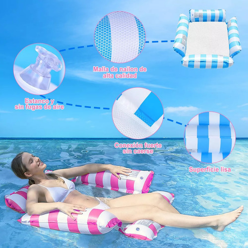Cama Flotante Amarilla, Ideal Para Alberca Y Playa