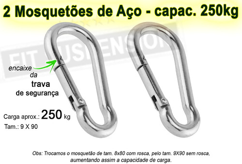 Imagem 3 de 10 de Escada De Suspensão Fit Suspension Tipo Trx Treino De Força