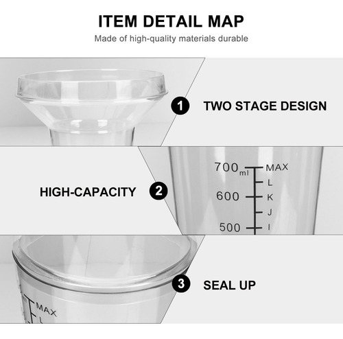 Vaso Para Coctelería Transparente Con Leche Y Té Household M