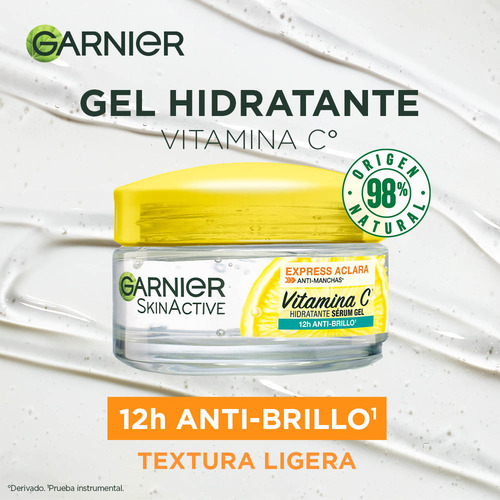 Garnier Express Aclara Gel Sérum Hidratante 50 Ml Todo Tipo De Piel Día/noche