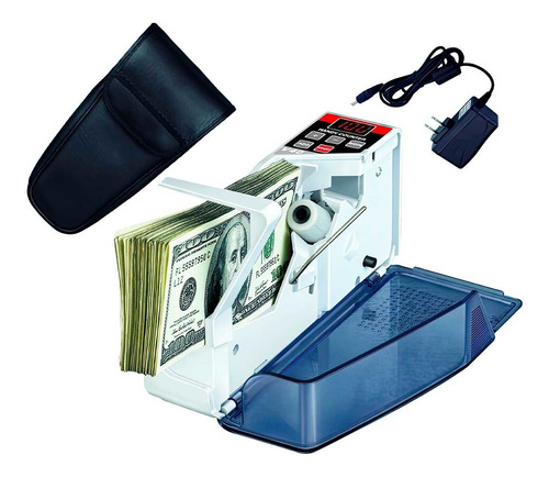 Imagen 3 de 12 de Mini Contadora De Billetes Máquina Cuenta Dinero Portatil