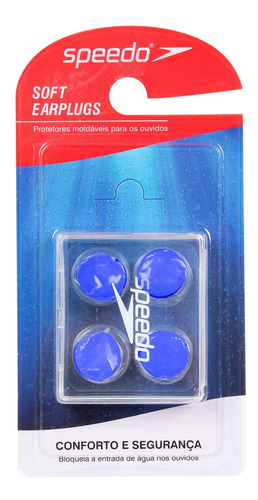 Protetor De Ouvido Soft Earplug 2.0 Speedo Para Natação Azul