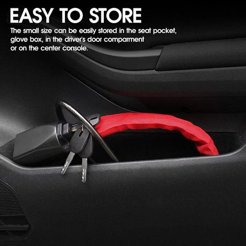 Meshuba Steering Wheel Lock Seat Belt Lock, Universal Car Lo