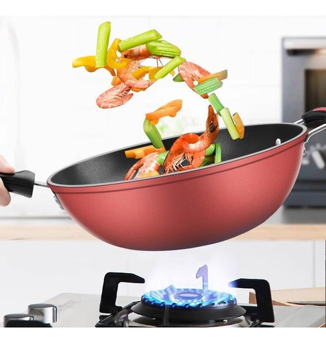 Sartén Antiadherente Cocina Menaje 32cm Hierro De Sartenes