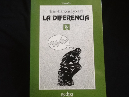 Jean François Lyotard La Diferencia Sobre Kant Hegel Otros.