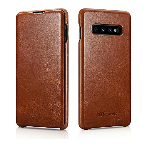 Icarer Galaxy S10 Plus Estuche Vintage Serie Ultra Slim For