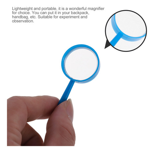 Mini Lupa Portátil Con Lentes De Aumento De 15 Piezas
