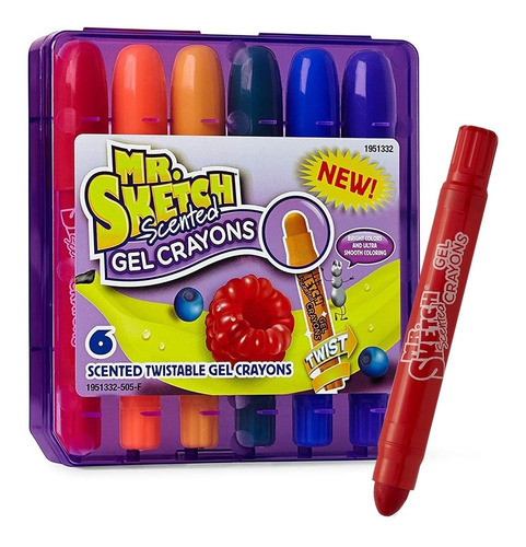 Crayones De Gel Mr Sketch Scented Pack X6 Febo