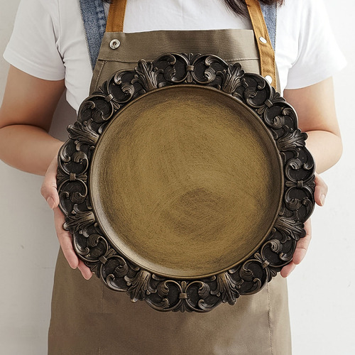 Bandeja Para Fotos Gourmet, Adornos De Plástico Vintage