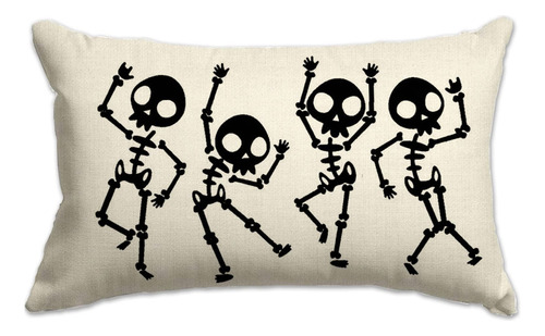 Funda De Almohada De Halloween De 12 X 20 Pulgadas, Diseo De