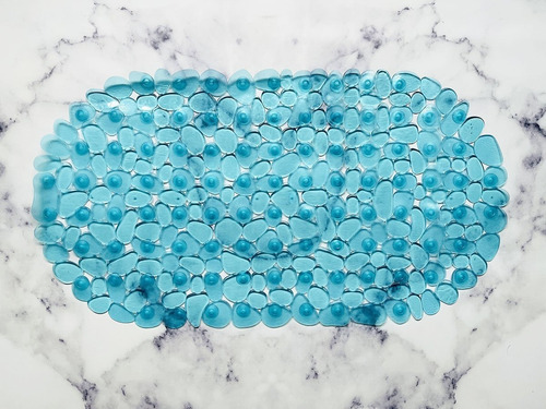 Imagen 2 de 2 de Alfombra Bañera Antideslizante Pvc Con Ventosas Piedras