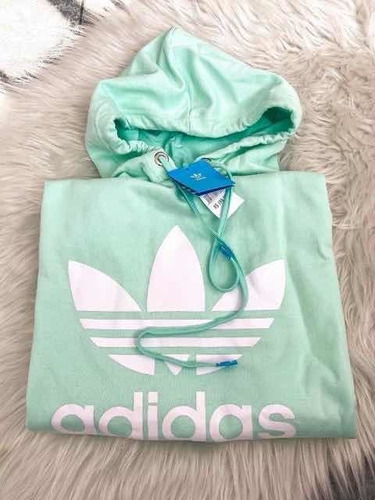 moletom verde agua adidas