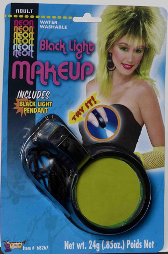 Maquillaje Verde Neón De Los 80 Punk Accesorio De Disfraz