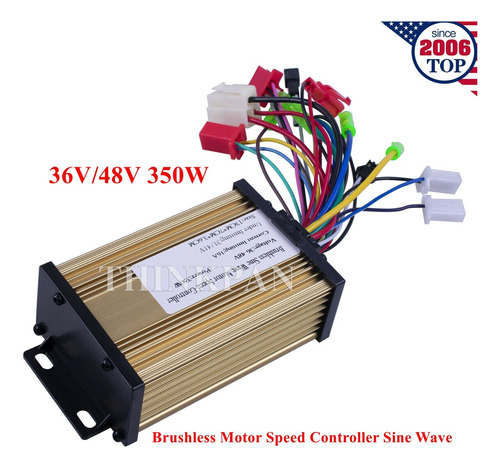 5x Us New 36/48v 350w Ebike Brushless Motor Speed Contro Aab