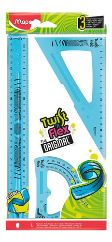 Juego De Geometria Maped Twist Flex 30 Cm. Serviciopapelero