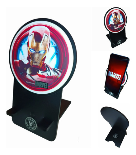 Soporte Escritorio Para Celular Iron Man.