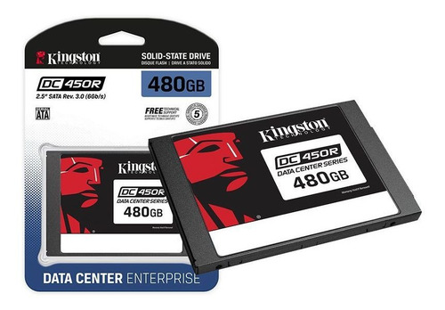 Imagem 1 de 3 de Ssd Servidor Kingston Enterprise Dc450r 480gb 2.5 Sataiii