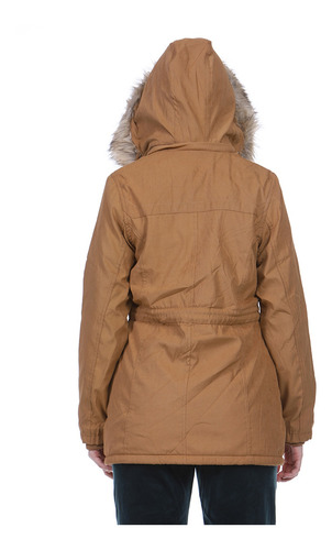 Imagem 4 de 4 de Jaqueta Parka Feminina Capuz Zíper Forrada Pelúcia Rf1282