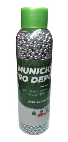 Balines Munición Bb Acero Aztk 4.5mm Tiro Deportivo 1,500pzs