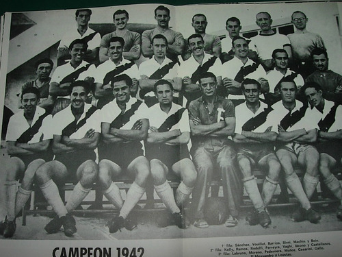 Poster Futbol River Plate Vintage Equipo Campeon 1942 Prado