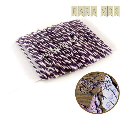 1 Madeja Hilo Bicolor Baker Ideal Decoracion Tags X 10 Mts
