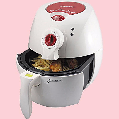 Fritadeira Airfryer Elétrica Sem Óleo Eterny Gourmet Branca