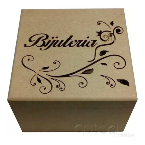 Porta Jóias Organizador P/ Bijuterias Biju Caixa Mdf 0204