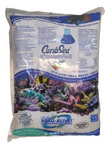 Caribsea Substrato Vivo Arag-alive Bahamas Oolit C1793 4,5kg