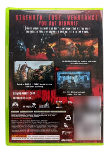 Beowulf The Game Xbox 360 En Español (Reacondicionado)